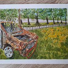 My project for course: Watercolour Texture Masterclass. Fine Arts, Painting, and Watercolor Painting project by Kate - 05.29.2024