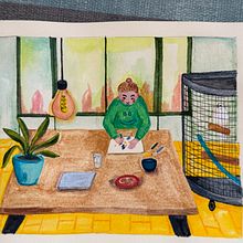Mijn project van de cursus: Sketchbook om je tekenstijl te verkennen. Traditional illustration, Sketching, Creativit, Drawing, Watercolor Painting, Sketchbook, and Gouache Painting project by d_zoutendijk - 05.29.2024