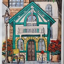 Illustration de scènes attrayantes à l'aquarelle et à l'encre Go Cavalho . Projekt z dziedziny  Malarstwo, Sketching, Malowanie akwarelą,  R, sunek architektoniczn,  R i sunek atramentem użytkownika myrenalee - 02.06.2024