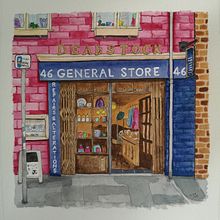 My project for course: Watercolor Urban Illustration: Portray your City. Painting, Drawing, Watercolor Painting, and Architectural Illustration project by Catherine Elliott - 05.30.2024