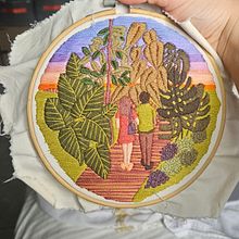 Meu projeto do curso: Introdução ao bordado botânico. Een project van Borduurwerk y Textielontwerp van Samara Andrade - 30.05.2024
