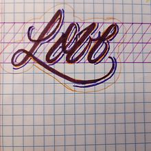 Meu projeto do curso: Tatuagem de letras cursivas à mão livre. Un projet de Lettering , et Conception de tatouage de LARRY GUIMARÃES - 01.06.2024