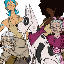 My project for course: Introduction to Design of Characters for Animation and Video Games. Projekt z dziedziny Trad, c, jna ilustracja,  Animacja, Projektowanie postaci, Gr, komputerowe, Projektowanie gier komputerow i ch użytkownika vzs - 01.06.2024