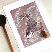 Mój projekt z kursu: Współczesne techniki linorytu. Projekt z dziedziny Trad, c, jna ilustracja, Craft,  Sztuki piękne, Stemple,  R i sunek atramentem użytkownika Agnieszka Górka - 01.06.2024