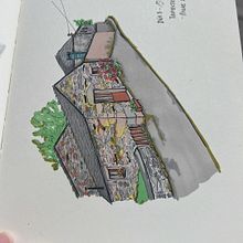 Mi proyecto del curso: Dibujo arquitectónico expresivo con marcadores de colores. Sketching, Drawing, Architectural Illustration, Sketchbook & Ink Illustration project by nurillapm - 05.19.2024