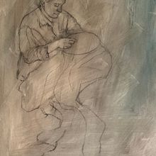 My project for course:  Realistic Figure Painting with Acrylic and Oil. Fine Arts, Realistic Drawing, Acr, lic Painting, Oil Painting, and Figure Drawing project by rebecca_588035 - 06.03.2024