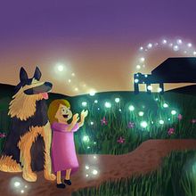 Lights will guide you home. Projekt z dziedziny Trad, c, jna ilustracja, Ilustracja c, frowa, R, sunek c i frow użytkownika Fabiola Rocha Nájar - 03.06.2024