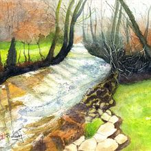My project for course: Painting Realistic Watercolor Landscapes. Fine Arts, Painting, Sketching, Watercolor Painting, and Naturalistic Illustration project by Helen Leung - 06.28.2024