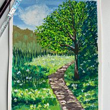 My project for course: Landscape Painting with Gouache for Beginners Ein Projekt aus dem Bereich Bildende Künste, Malerei, Naturalistische Illustration und Gouachemalerei von simgep - 04.06.2024