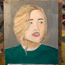My project for course: Portrait Painting with Oil: Explore Light and Shade. Fine Arts, Painting, and Oil Painting project by gwendelinka_boznak - 06.04.2024