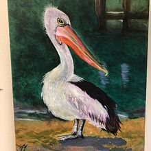 Birds. Painting, Oil Painting, and Watercolor Painting project by Asta Bonniot - 06.04.2024