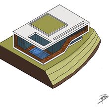 Meu projeto do curso: Sketching para arquitetura com Procreate. Architecture, Sketching, Digital Illustration, Digital Architecture, and Architectural Illustration project by beatriz lavagnini - 06.04.2024