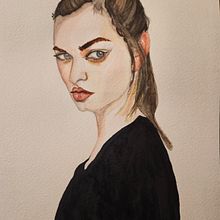 My project for course: Watercolor Portrait from a Photo. Traditional illustration, Watercolor Painting, and Portrait Drawing project by shalinip69 - 06.05.2024