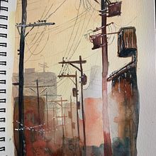 My project for course: Expressive Watercolor Painting: Create Compelling Illustrations. Fine Arts, Painting, and Watercolor Painting project by olena_kummer - 06.05.2024