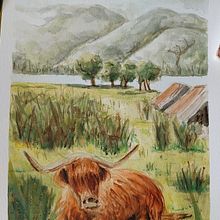 Mon projet du cours : Paysages naturels à l’aquarelle. Fine Arts, Painting, and Watercolor Painting project by Stéphanie Menec - 05.04.2024