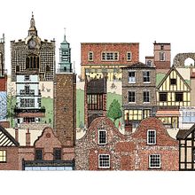 Norwich Ein Projekt aus dem Bereich Traditionelle Illustration, Architektur und Digitale Illustration von Zoë Barker - 02.06.2024