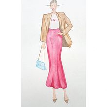 Mi proyecto del curso: Ilustración de moda con acuarela: silueta, color y fluidez. Traditional illustration, Watercolor Painting, and Fashion Illustration	 project by Yulisa Gonzalez Moreno - 06.18.2024