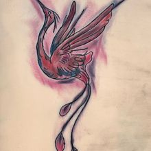 Mi proyecto del curso: Técnicas de tatuaje estilo acuarela: arte sobre piel. Traditional illustration, Painting, Watercolor Painting, and Tattoo Design project by Lando Zamora - 06.08.2024