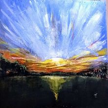 Meu projeto do curso: Introdução à pintura de paisagens em acrílico. Un projet de Illustration traditionnelle, Peinture, Peinture acr , et lique de tomlferr_1 - 08.06.2024