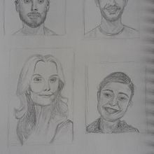 My project for course: Portrait Sketchbooking: Explore the Human Face. Sketching, Drawing, Portrait Drawing, Artistic Drawing, and Sketchbook project by Lucy Dean - 06.08.2024