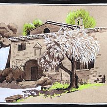 Mon projet du cours : Carnet de croquis : dessinez des chroniques graphiques. Un proyecto de Pintura, Bocetado, Dibujo, Pintura a la acuarela, Sketchbook e Ilustración con tinta de mina_inverse - 08.06.2024