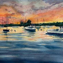 My project for course: Watercolor Techniques for Painting Seascapes. Un proyecto de Pintura, Pintura a la acuarela e Ilustración naturalista				 de Barb O - 08.06.2024