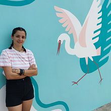 Mon projet du cours : Peinture murale d'intérieur. Un proyecto de Pintura, Interiorismo, Diseño de espacios y Pintura decorativa de nailartnoemie - 09.06.2024