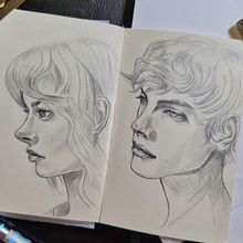 My project for course: Portrait Sketchbooking: Explore the Human Face. Sketching, Drawing, Portrait Drawing, Artistic Drawing, and Sketchbook project by KAL - 06.09.2024