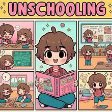 Unschooling em ação . Traditional illustration, Comic, and Digital Illustration project by Davi De Castro Leão - 06.09.2024