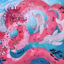 My project for course: Fantasy Acrylic Painting. Character Design, Painting, Acr, and lic Painting project by Gabi E - 06.08.2024