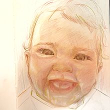 Mon projet du cours : Dessin de portraits expressifs aux crayons de couleur . Drawing, Portrait Drawing, Sketchbook, and Colored Pencil Drawing project by aurore_sellier - 06.10.2024