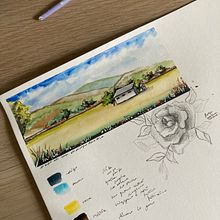 Il mio progetto del corso: Diario di viaggio ad acquerello. Traditional illustration, Watercolor Painting, Architectural Illustration, and Sketchbook project by Tania B - 06.10.2024