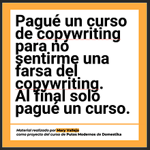 Mi proyecto del curso: Copywriting para copywriters. Advertising, Cop, writing, Stor, telling, and Communication project by Mary Vallejo - 06.11.2024