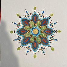 My project for course: Introduction to Islamic Art: Create Biomorphic Patterns. Painting, Pattern Design, Drawing, Watercolor Painting & Ink Illustration project by Xena Abusharkh - 06.11.2024