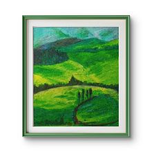 Meu projeto do curso: Desenho de paisagem com giz de cera e pastel: brinque com a luz. Un proyecto de Bellas Artes, Dibujo a lápiz, Dibujo y Dibujo artístico de Edi Assis - 11.06.2024