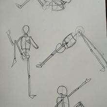 Esquemas figura humana. Fine Arts, Sketching, Pencil Drawing, Drawing, Realistic Drawing, and Figure Drawing project by Paloma Sánchez Almazán - 06.11.2024