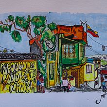 Mi proyecto del curso: Dibujo arquitectónico expresivo con marcadores de colores. Projekt z dziedziny Sketching,  R, sunek,  R, sunek architektoniczn, Sketchbook,  R i sunek atramentem użytkownika Argenis Gil - 10.06.2024