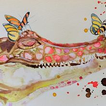 Mi proyecto del curso: Técnicas experimentales de acuarela para principiantes. Traditional illustration, Fine Arts, Naturalistic Illustration, and Watercolor Painting project by Ángela López - 06.12.2024