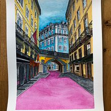 Mi proyecto del curso: Representación arquitectónica en acuarela. Traditional illustration, Sketching, Drawing, Watercolor Painting, Architectural Illustration, Sketchbook, and Music project by Miriam Ramos-Warth - 06.12.2024