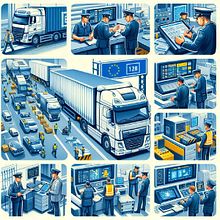 Customs and Border Clearance Procedures for Truck Drivers in Europe. Un proyecto de Publicidad de Skill bee - 13.06.2024