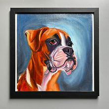 My project for course: Realistic Pet Portraits with Oil Painting. Un proyecto de Bellas Artes, Pintura, Pintura al óleo e Ilustración naturalista				 de tgcris0 - 13.06.2024