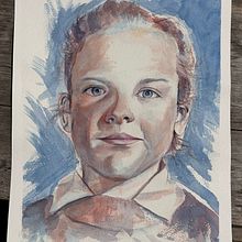 My project for course: Artistic Portrait with Watercolors Ein Projekt aus dem Bereich Bildende Künste, Malerei, Aquarellmalerei und Porträtzeichnung von linda_lozier - 13.06.2024