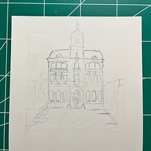 Meu projeto do curso: Desenho arquitetônico com aquarela e tinta. Sketching, Drawing, Watercolor Painting, Architectural Illustration, Sketchbook & Ink Illustration project by robertodalmo7 - 06.14.2024