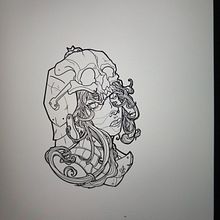 Mon projet du cours : Création de tatouage néo-traditionnel. Drawing, Tattoo Design, Digital Drawing, and Digital Illustration project by junahbarta - 06.10.2024