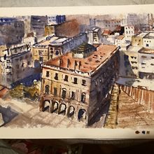 My project for course: Watercolor Fundamentals: Light and Color. Painting, Watercolor Painting, and Architectural Illustration project by y7dfcnx8rv - 06.14.2024