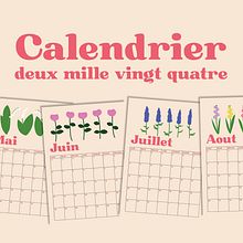 Calendrier 2024 (cliquez pour voir l'image). Design, Digital Illustration, and Creativit project by Laure Lampson - 12.30.2023