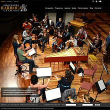 Orquestra Barroca Catalana Ein Projekt aus dem Bereich Webdesign, Webentwicklung, Grafikdesign und Fotografie von TR multistudio - 01.01.2019