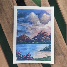 My 2nd project for course: Landscape Painting with Gouache for Beginners. Un progetto di Illustrazione tradizionale, Pittura, Pittura gouache e Illustrazione naturalistica di Bhavya Kumar - 14.06.2024