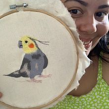 Meu primeiro bordado . Traditional illustration project by Hellen Matos - 06.14.2024
