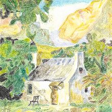 Romantická krajina (Romantic landscape/Романтический пейзаж). Un proyecto de Ilustración tradicional, Dibujo artístico y Dibujo con lápices de colores de Milada Šejnohová - 15.06.2024